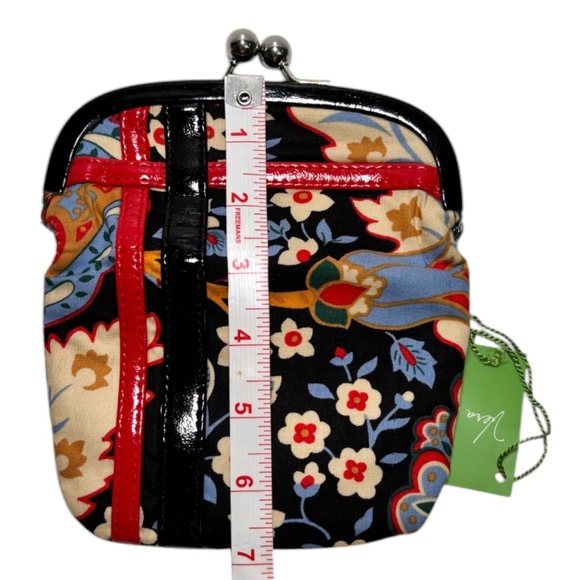 RARE Vera Bradley Please Hold KissLock Coin Clutch Versailles Retired Retro 90s - Picture 12 of 12
